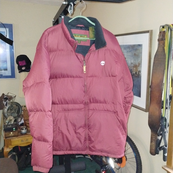 Vintage Embroidered Timberland Winter Down Filled Coat Size 3XL - Picture 4 of 7